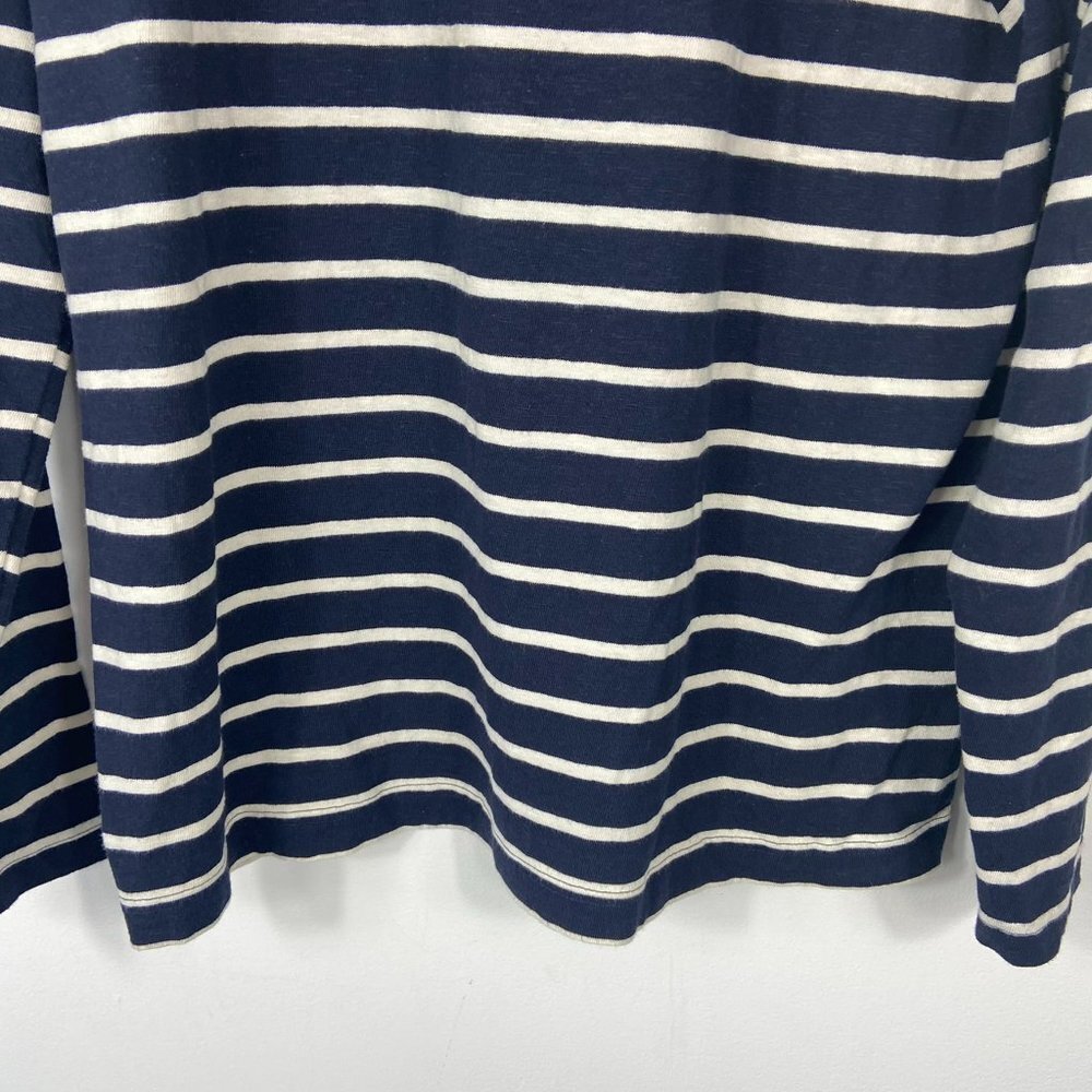 1901 Sz XL Men's Blue Striped Long Sleeve‎ Knit Lightweight Sweater - Picture 8 of 8